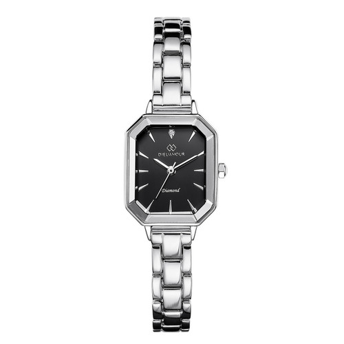 디유아모르 DAW7102M-SB 여성 메탈 시계 다이아몬드 특이한 손목 쿼츠 명품