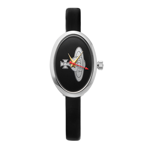 비비안웨스트우드 메달 여성 가죽 손목 시계 VV019BK