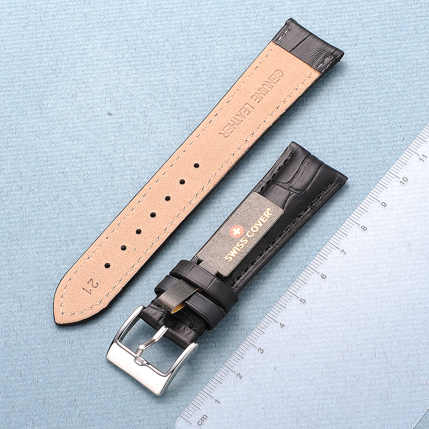 스위스커버 21mm 가죽 시계줄 워치 스트랩 교체 티쏘 세이코 호환 SC-2101