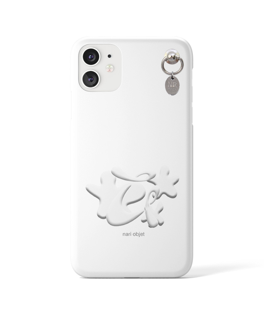 (OBJET) Nari iconic hard phone case (white/matte)