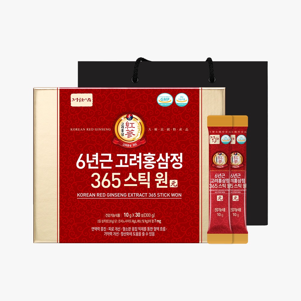 6년근 고려홍삼정 365스틱 원 (1박스)