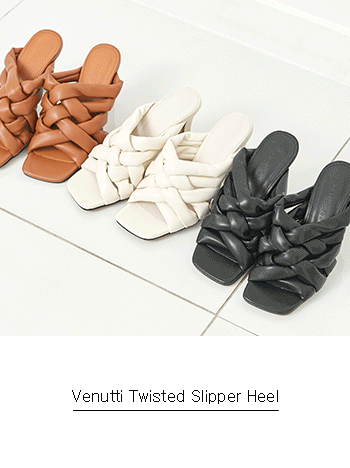 Venutti 매듭 꼬임 펌프스 슬리퍼 (3color) - 카멜235/ 블랙230,235 - 30% 세일로 반품교환 절대 불가하니 신중구매 부탁합니다 - 당일발송 ^^