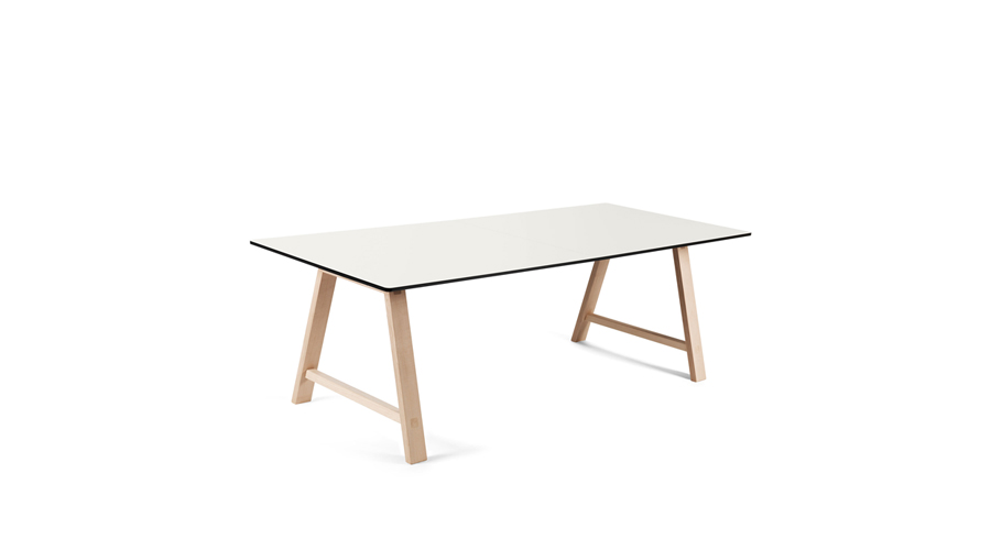 T1 rect.Table 160*88*72.5 White/Oak and White Oil(2-3001A1010207)