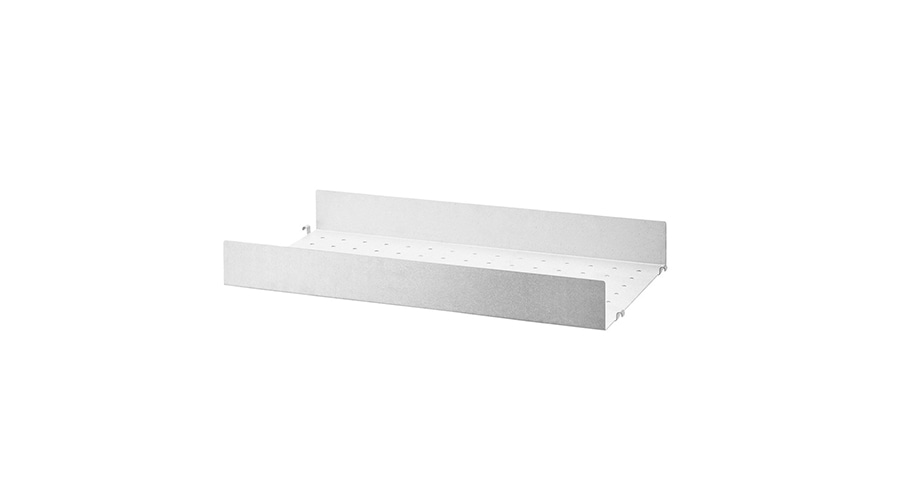 Metal Shelf High Edge 58*30cm / Galvanized 