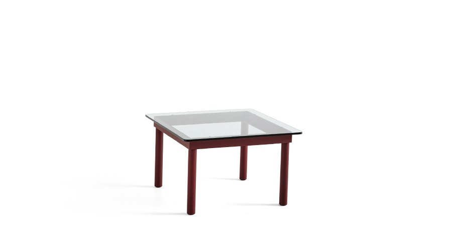 *Kofi Table코피 테이블Clear Glass/Barn Red Water-Based Lacquered Oak(941721)