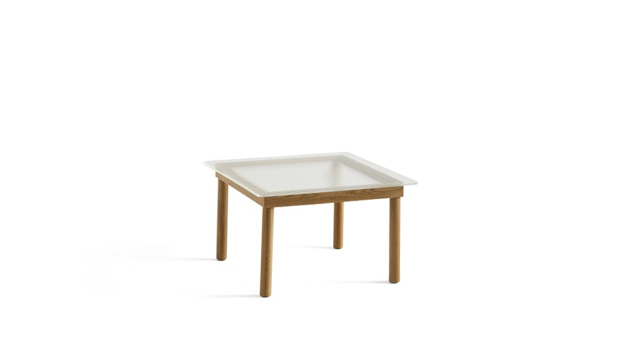 Kofi Table (941703) 코피 테이블Clear Reeded Glass/Water-Based Lacquered Oak주문 후 4개월 소요