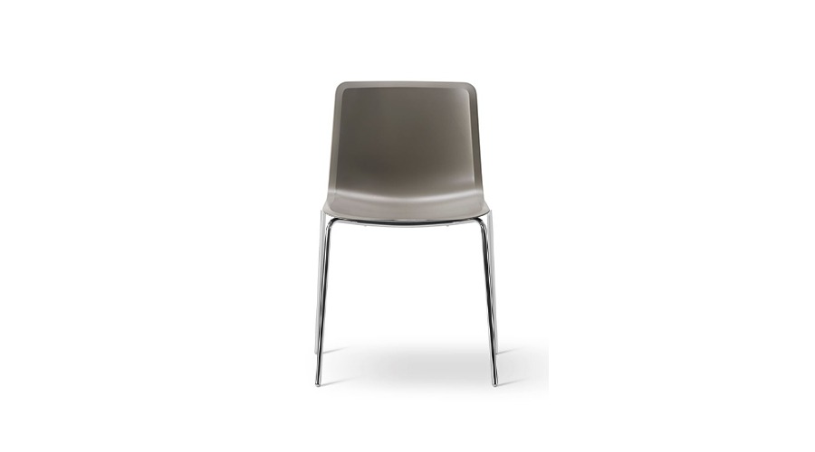 #Pato 4-Leg Chair, Tube base파토 튜브 체어쿼츠 그레이/크롬