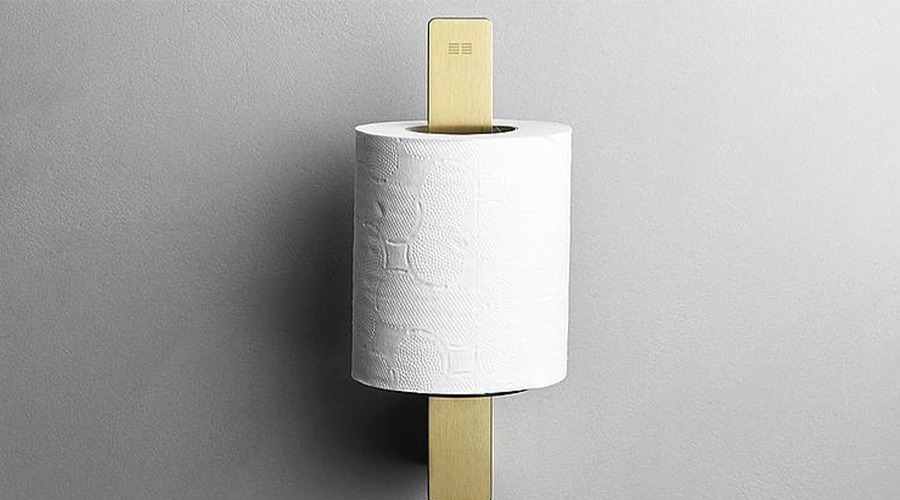 Spare Toilet Paper HolderBrass