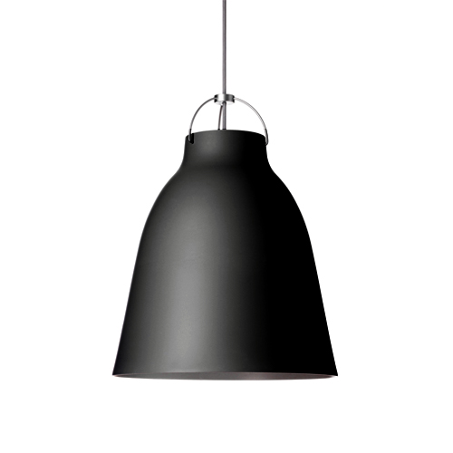 #Caravaggio Matt P3, (Ø40 cm)Black, grey cord 3m (14037308)