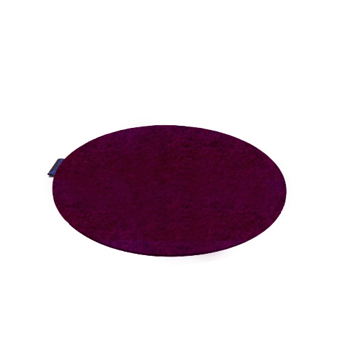 #Coaster Round Ø35 H0.5  Aubergine (300153526)