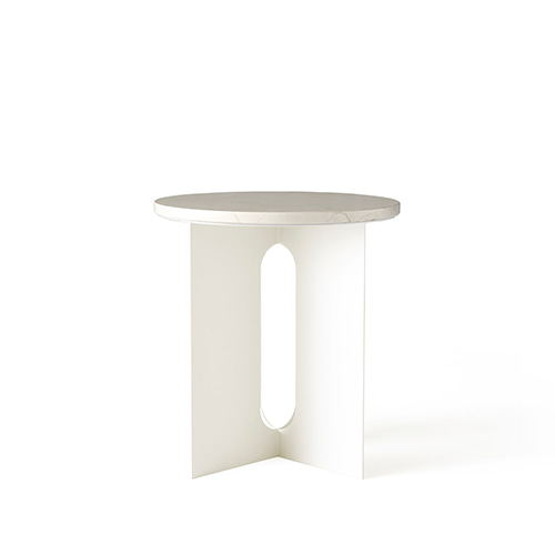 Androgyne Side Table+Marble Top안드로진 사이드 테이블+마블 탑아이보리 마블 탑/아이보리 스틸(1180649+1181649)주문 후 4개월 소요