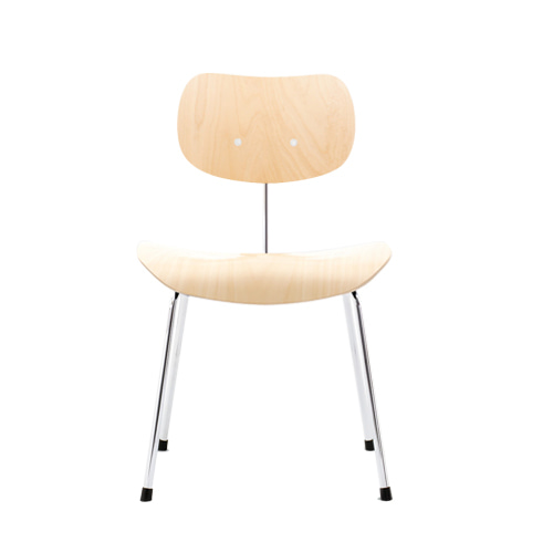 SE68 Chair (Non-stackable 9397)SE68 체어 논스태커블내추럴 스테인드/크롬 프레임