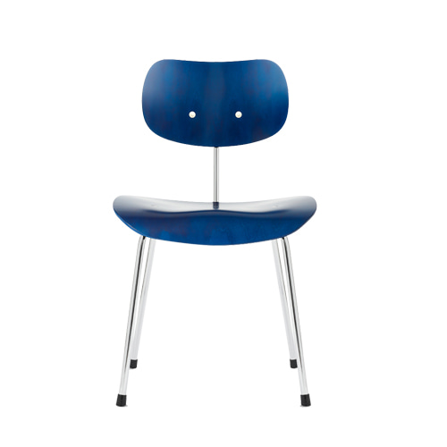 *SE68 Chair (Non-stackable 9395)SE68 체어 논스태커블블루 스테인드 (RAL5001)/크롬 프레임
