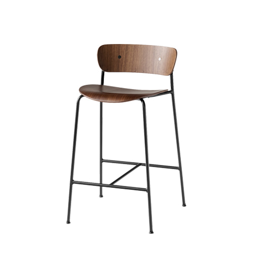 Pavilion Counter Stool AV7파빌리온 카운터 스툴 AV7월넛/블랙 레그 (50060096)주문제작 상품