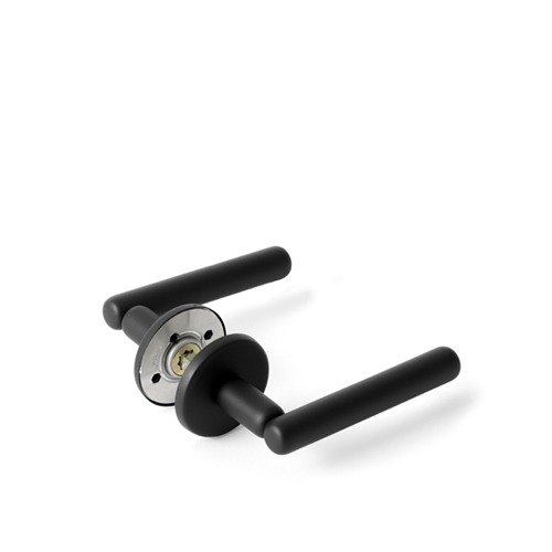 Pebble Lever handle pair Matt black  128003R8002 