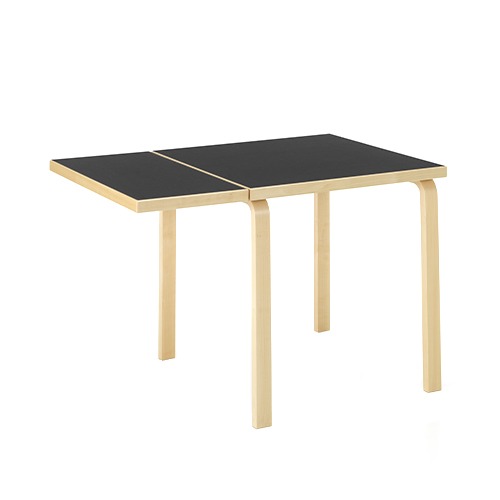 Aalto Table Foldable DL81C알토 폴더블 테이블 79*75블랙 리노/내츄럴 버치(28306083)7월 중순 입고 예정