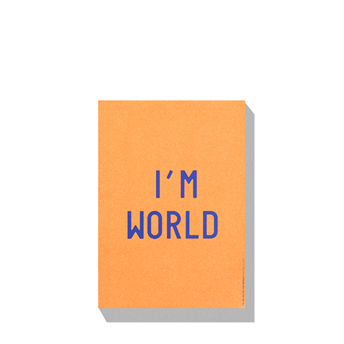 #Postcard Block I&#039;m world(03-0050)