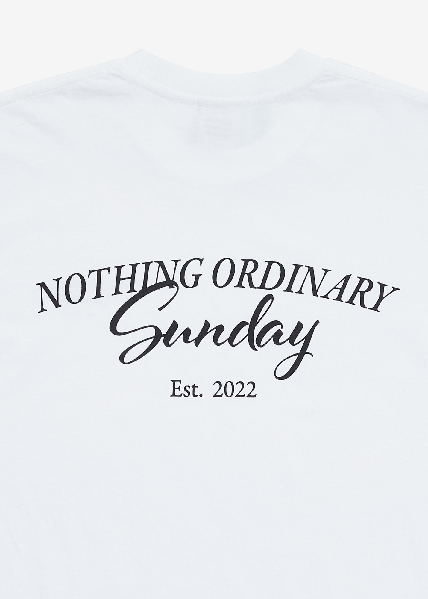 Sunday cursive graphic T-shirt - White