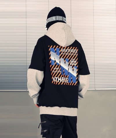 2021 NNN - LAYERED2 - HOOD - 블랙+그레이