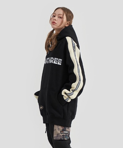 2223 NNN - Line style - HOOD- 블랙+아이보리