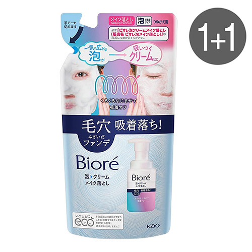 비오레 포밍 크림 메이크업 리무버 리필 170ml 1+1