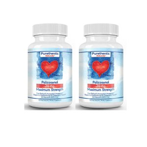 Purethentic Naturals 폴리코사놀 20mg 100캡슐 X 2병