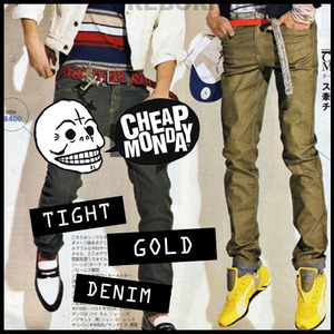 [CHEAP MONDAY]Tight Gold Denim/영국직수입