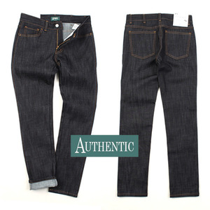 [AUTHENTIC] 2 Stitch Unwashed Denim(Dark Blue) 생지데님