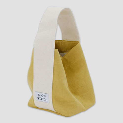 [슬로우스티치] slowstitch tote bag small - mustard (재입고)