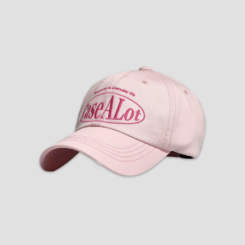 [케이스어랏] Circle logo ball cap - Pastel pink