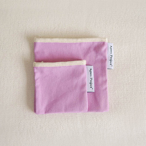 [아그네스프로젝트] Square Color Pouch (2Size)_Lavender