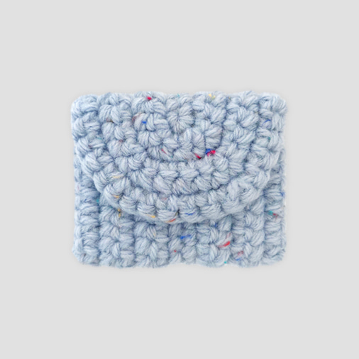 [프롬비] Tweed card wallet (BLUE) (재입고)