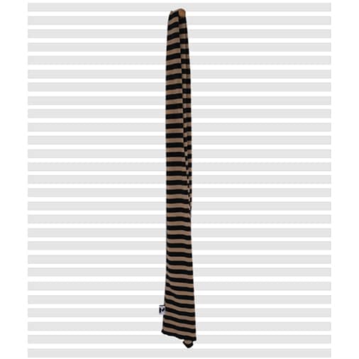 [민민] Stripe Muffler (Black Beige)