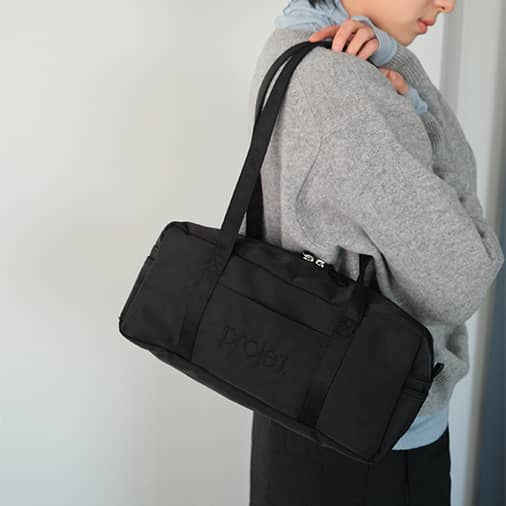 [projet] compact duffle bag (black) (3차입고)