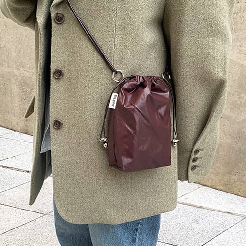 [잭코백] Glazed Mini bag - BROWN (3차입고)