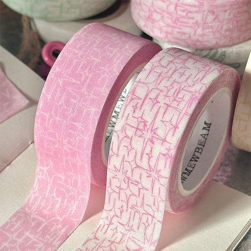 [냥냥빔] Glitter masking tape - Pink (2종)