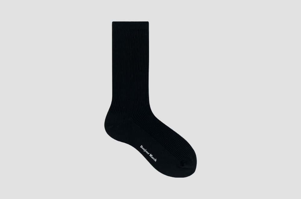 [봉주르마치] Jardin rib socks
