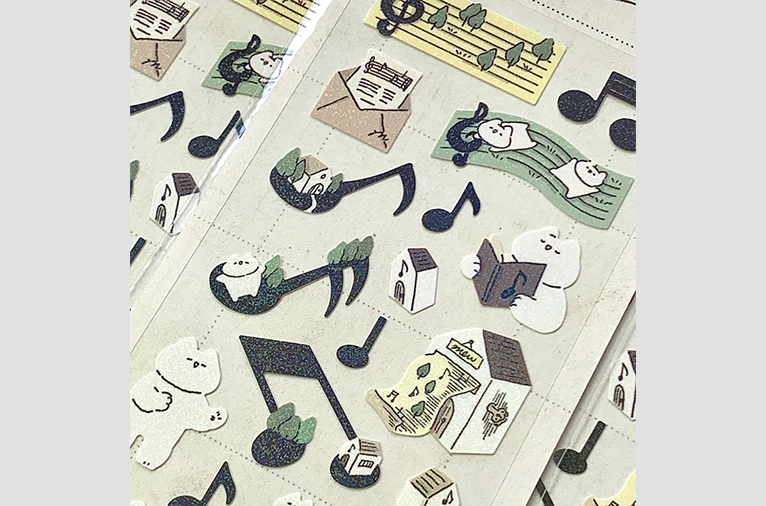 [냥냥빔] vintage sticker - song in the Forest (재입고)