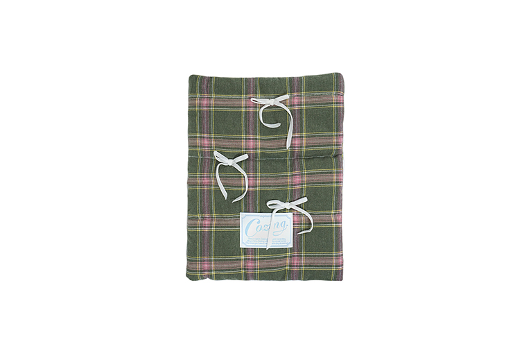 [cozing] Pillow notebook pouch_tartan green (재입고)