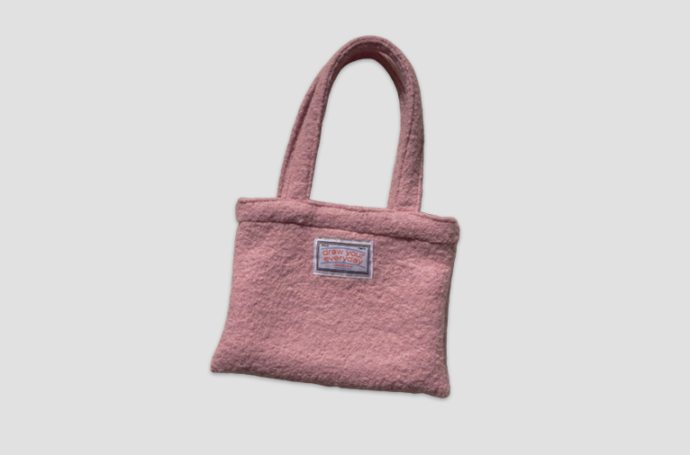 [ppp studio] Mini Wool Bag - pink