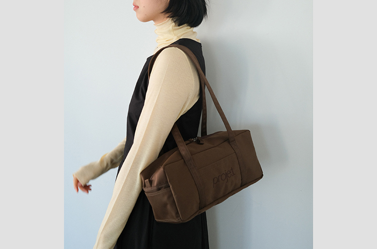 [projet] compact duffle bag (brown) (재입고)