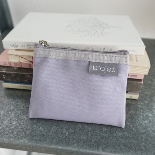 [projet] flat card pouch - pale purple (4차입고)