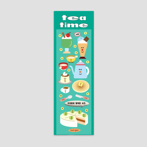 [핸드인글러브] tea time sticker (3차입고)