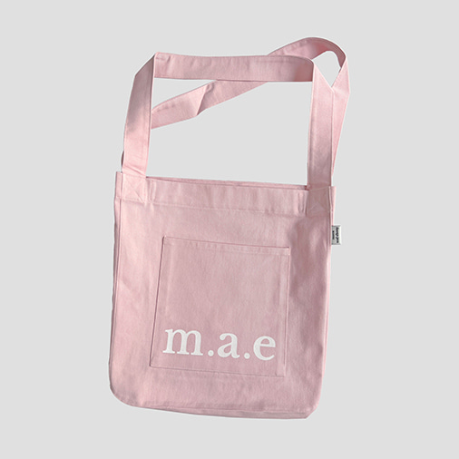 [무쿠앤에보니] m.a.e Logo Bag _ Pink (재입고)