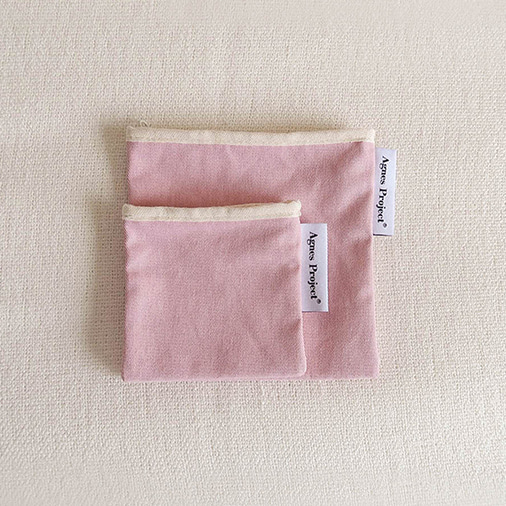 [아그네스프로젝트] Square Color Pouch (2Size)_Pink