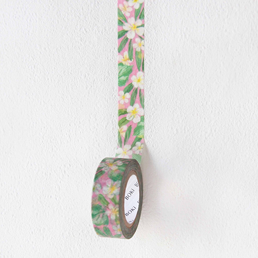 [BOKI] Risography Masking Tape - Tropical Plumeria