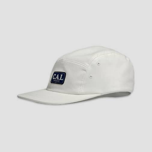 [케이스어랏] LOGO LABEL CAMP CAP - White