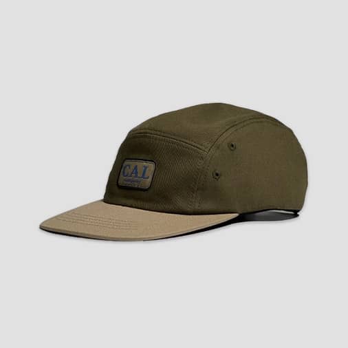 [케이스어랏] LOGO LABEL CAMP CAP - Khaki &amp; Beige