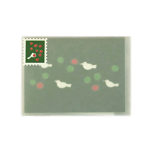 [요리] Christmas Birds postcard set (엽서 4종 + 우표 스티커 2종)