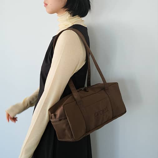 [projet] compact duffle bag (brown) (재입고)